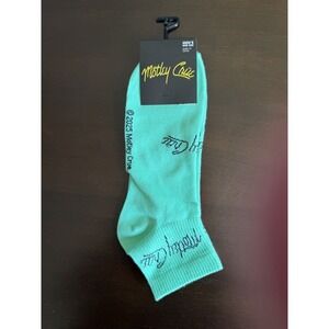 NEW Novelty Green Motley Crue  Ankle Socks Size  US 7-12